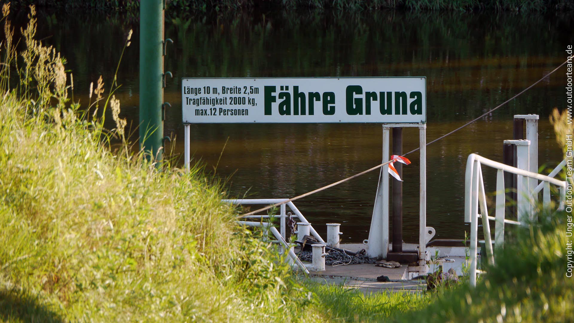 4-Tage (N) Fluss-Tour ab Leisnig -über Grimma, Eilenburg bis nach Bad Düben. Willkommener Rastplatz am Tag 4 unweit der Personenfähre Gruna (Biergarten, Gastronomie)
